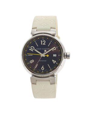 Louis Vuitton Tambour GMT Watch SS Rubber